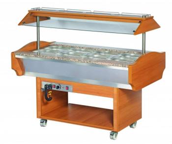 Bain-Marie Buffet Chaud 500W 30 90 C 1505x900x870 1320(h)mm Bain-Marie Buffet Chaud 500W