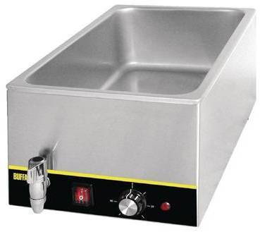Bain-Marie Inox GN1 1 150(p)mm Robinet Vidange 340x605mx245(h)m Bain-Marie Inox GN1 1 150(p)mm