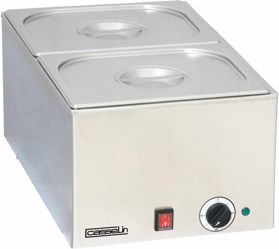 Bain Marie Inox 2x GN1/2 1200W Bacs GN Inclus Cass