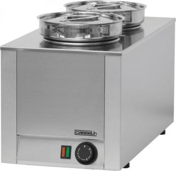Bain Marie à Sauce Inox 2x 4 5 Litres 400W 300x300x350(h)mm Bain Marie à Sauce Inox 2x