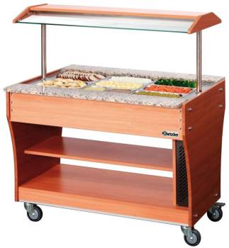 Chariot Buffet Chaud - 3x GN1 1 P150 - SANS Bacs - Chariot Buffet Chaud - 3x