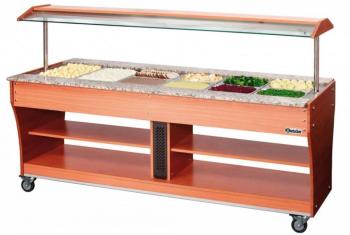 Chariot Buffet Chaud - 6x GN1 1 P150 - SANS Bacs - Chariot Buffet Chaud - 6x