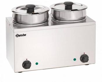 Bain Marie à Sauce Inox 2x 3 5Litres 300W 415x210x320(h)mm Bain Marie à Sauce Inox 2x