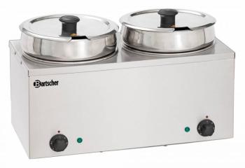 Bain Marie à Sauce Inox 2x 6 5 Litres 400W 505x280x320(h)mm Bain Marie à Sauce Inox 2x