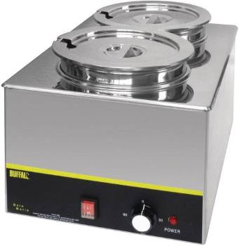 Chauffe-Mets 2x6 Litres 1500W 340(L)x580(P)x295(H)mm Chauffe-Mets 2x6 Litres 1500W