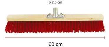 Balai de piste 60cm pvc douille métal Domergue Balai de piste 60cm pvc douille