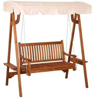 Balancelle de jardin en teck huilé 184 cm