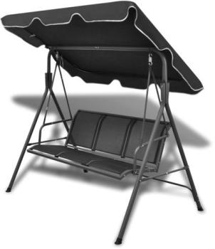 VidaXL Balancelle noire