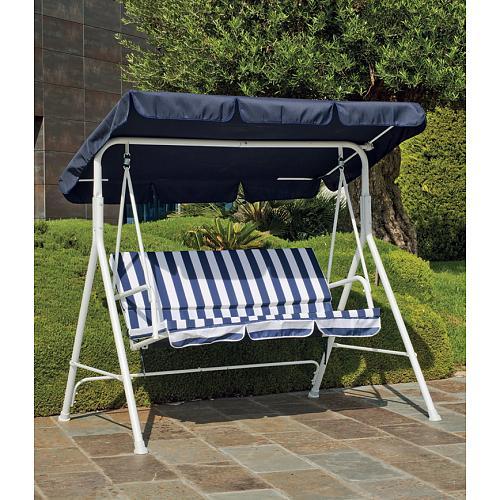 Balancelle de jardin en acier blanc Preston HEVEA