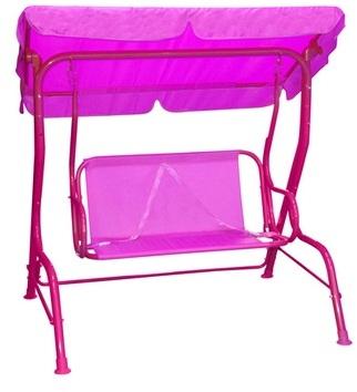 Balancelle enfant avec ombrelle Léo - Fushia