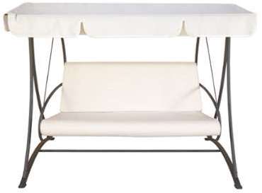 Balancelle 3 Places Polo Swing avec Coussins - Anthracite Balancelle 3 Places Polo Swing