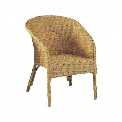 Fauteuil En Moelle De Rotin. Vendu Sans Coussin -