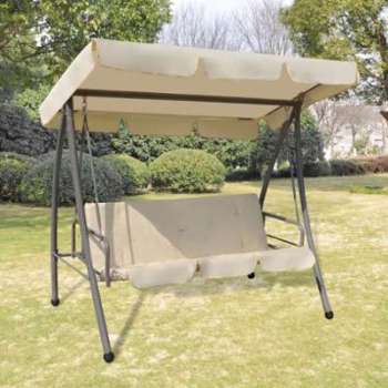 VidaXL Chaise oscillante d extérieur avec baldaquin VidaXL Chaise oscillante d