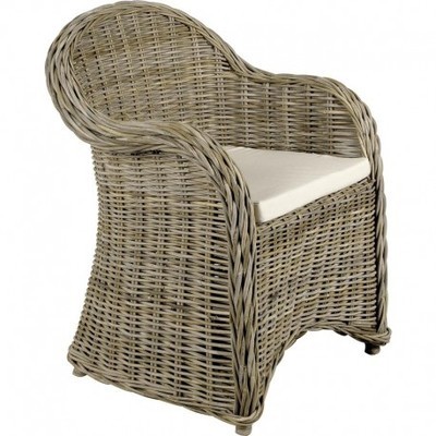 Fauteuil En Poelet Gris Arthur - Aubry Gaspard - A
