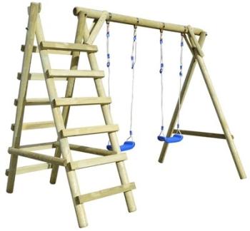 VidaXL Jeu de balançoire avec échelles Pinède 268x