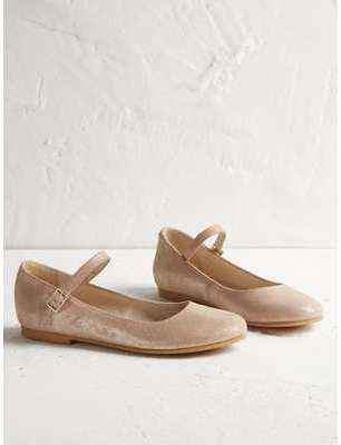 Babies en cuir fille beige irisé Babies en cuir fille beige