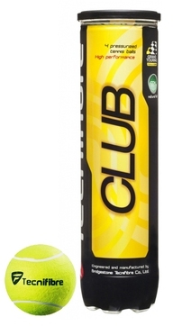 Tecnifibre Balles de tennis Tube 4 Balles TF Club