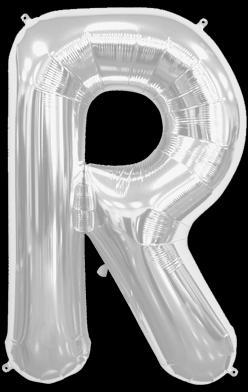 Ballon Lettre R Argent 90 cm