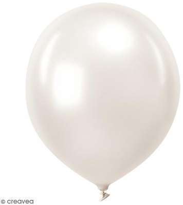 Ballons de baudruche Rico Design YEY - Uni Blanc -