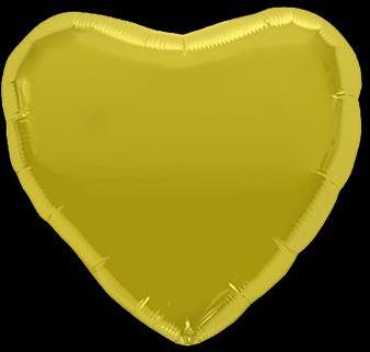Ballon Coeur Or 45 cm