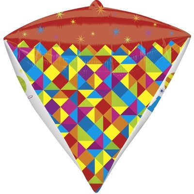 Ballon géant Happy Birthday Diamant