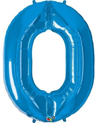 Ballon Géant Chiffre 0 Bleu