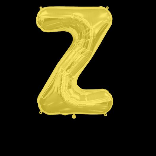 Ballon Lettre Z Or 90 cm