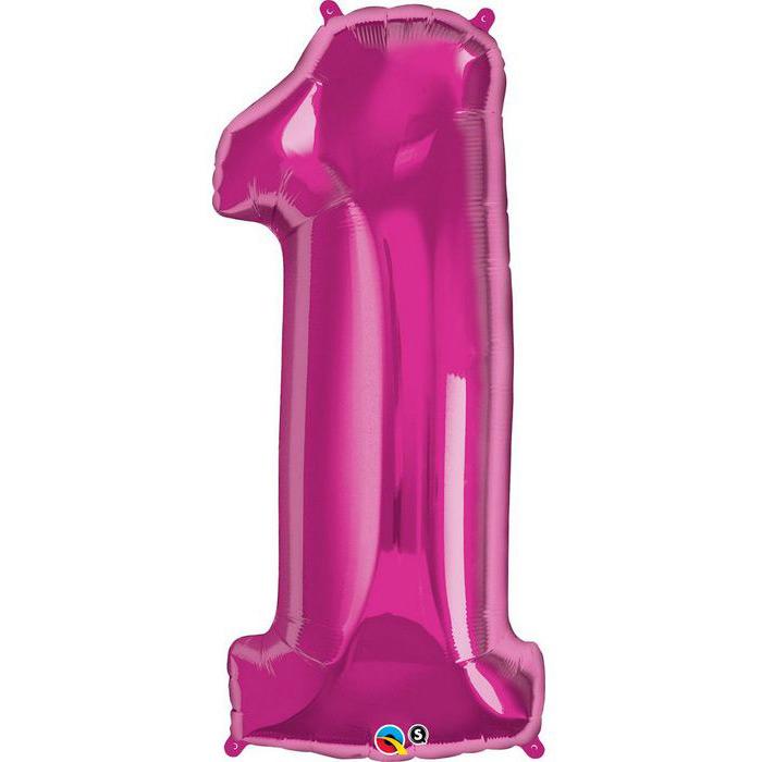 Ballon Géant Chiffre 1 Rose