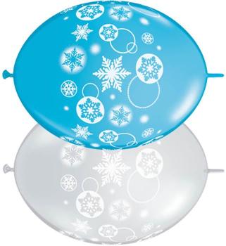 Guirlande 50 Ballons Flocons de Neige