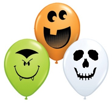 100 petits ballons Halloween (12 cm)