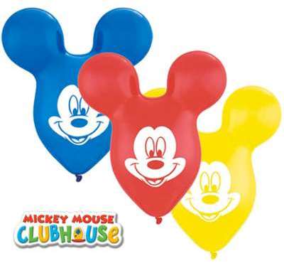 25 Ballons Oreilles de Mickey Multicolores (38 cm)