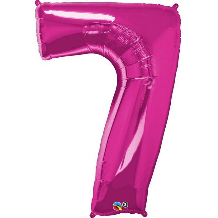 Ballon Géant Chiffre 7 Rose
