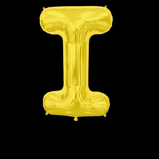 Ballon Lettre I Or 90 cm