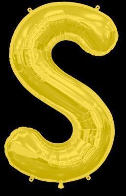 Ballon Lettre S Or 90 cm Ballon Lettre S Or 90 cm