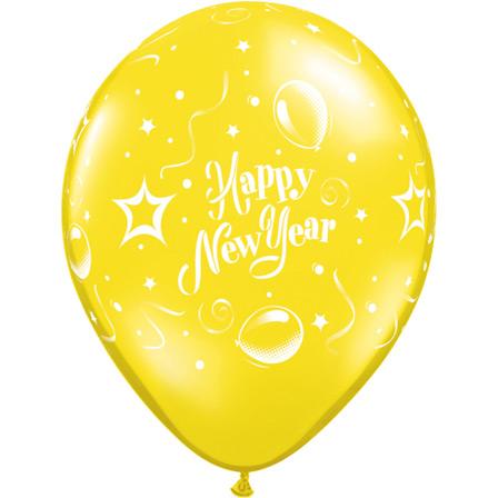 Lot de 25 Ballons Happy New Year