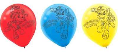 6 Ballons Pat Patrouille
