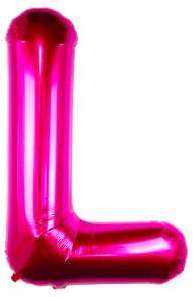 Ballon Lettre L Fuchsia 90 cm