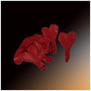 Ballons coeur rouge x 10
