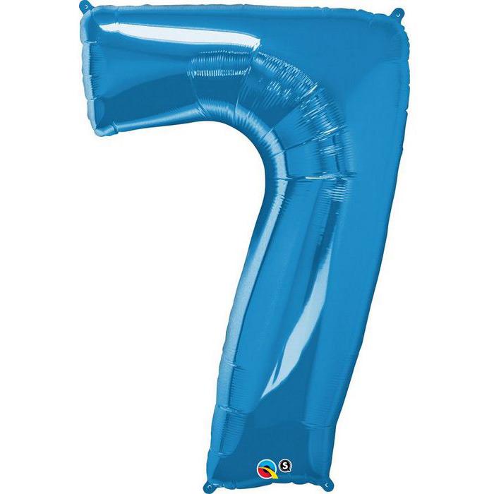 Ballon Géant Chiffre 7 Bleu