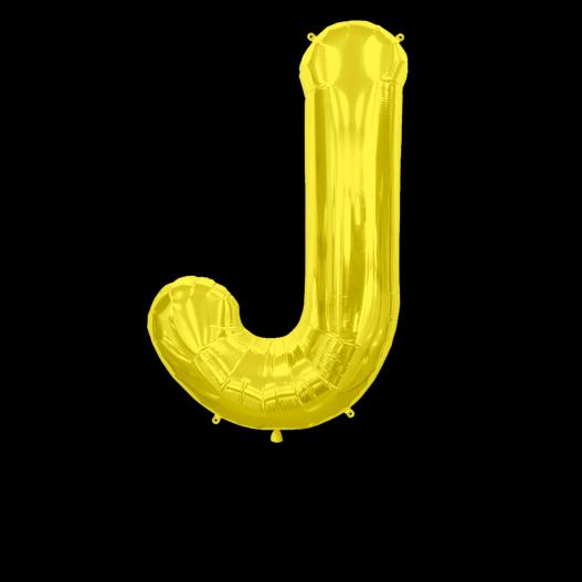 Ballon Lettre J Or 90 cm