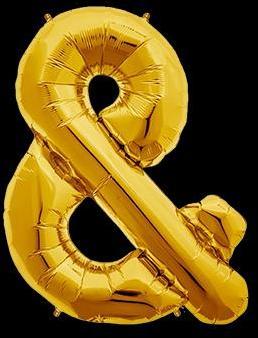 Ballon Lettre & Or 35 cm