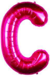 Ballon Lettre C Fuchsia 90 cm Ballon Lettre C Fuchsia 90