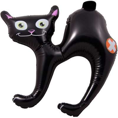 Chat gonflable Halloween