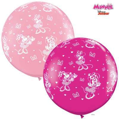 2 Ballons Géants Minnie Rose (86 cm)