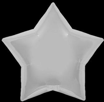 Ballon Étoile Argent 55 cm