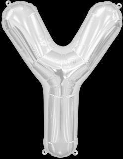 Ballon Lettre Y Argent 35 cm