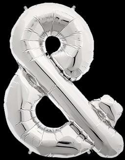 Ballon Lettre & Argent 35 cm