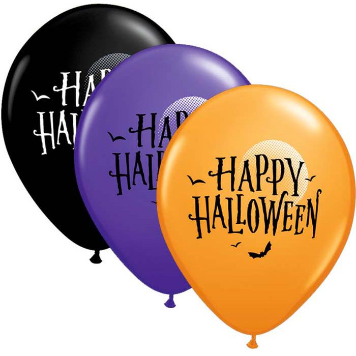 25 Ballons Happy Halloween