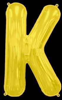 Ballon Lettre K Or 35 cm