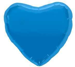 Ballon Coeur Bleu Azur 45 cm Ballon Coeur Bleu Azur 45